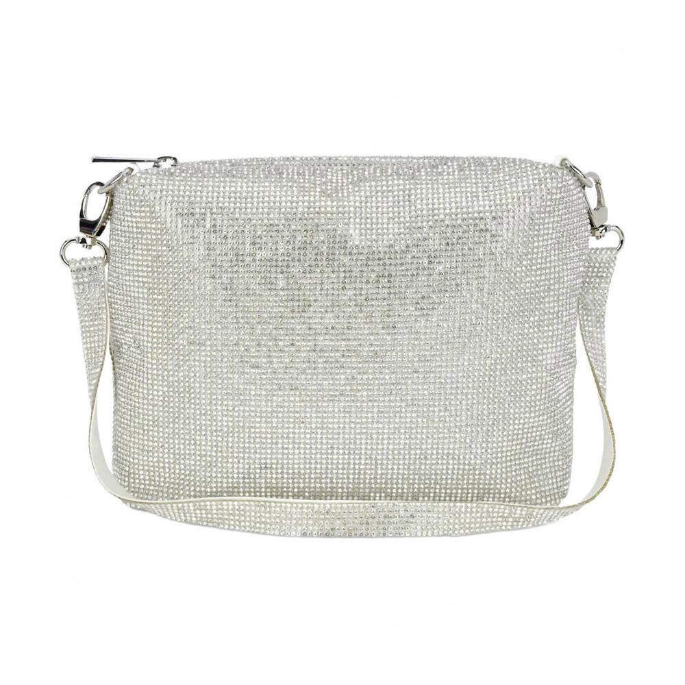 NEW ISCREAM crystal crossbody bag in white